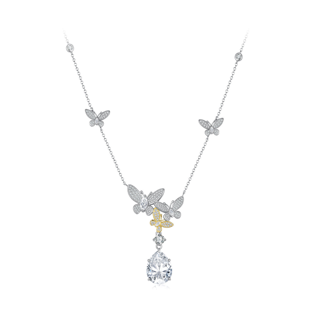 Butterfly Moissanite Necklace