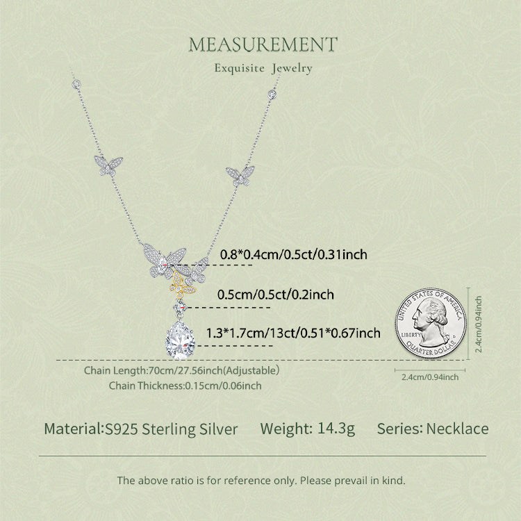 Butterfly Moissanite Necklace