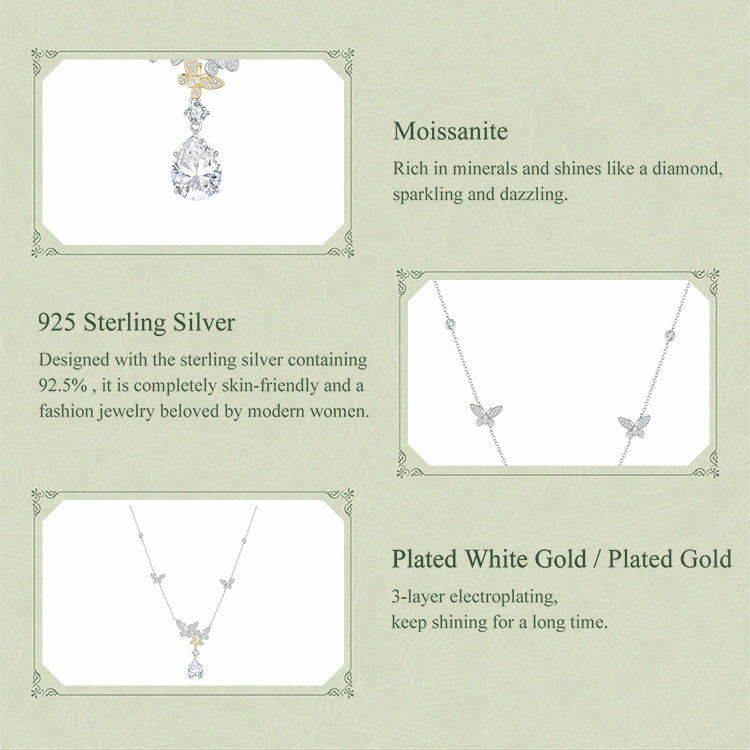 Butterfly Moissanite Necklace