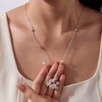 8CT Polar Bear Moissanite Necklace