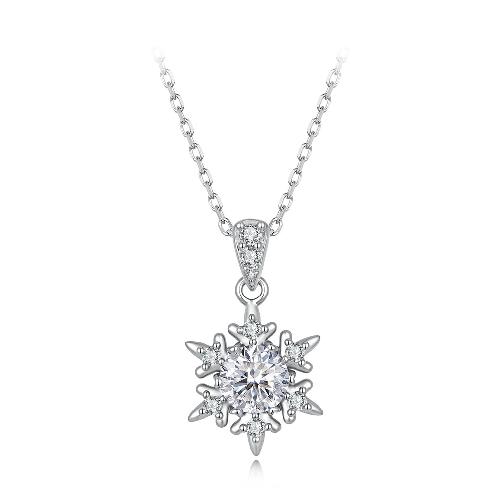 Snowflake Moissanite Necklace