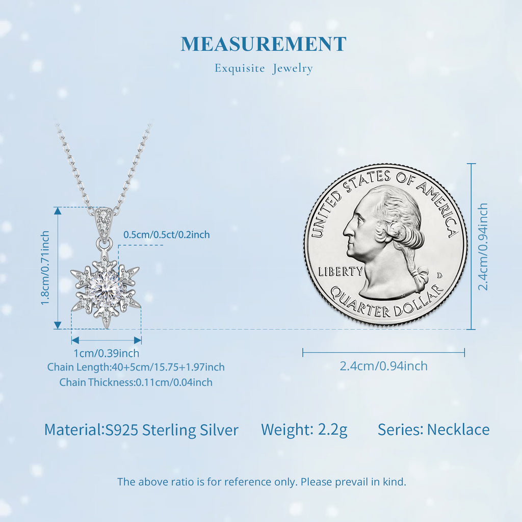 Snowflake Moissanite Necklace