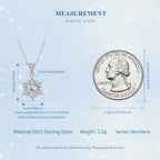 Snowflake Moissanite Necklace