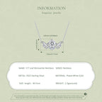 1CT Leaf Moissanite Necklace