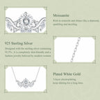 1CT Leaf Moissanite Necklace
