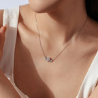 1CT Leaf Moissanite Necklace