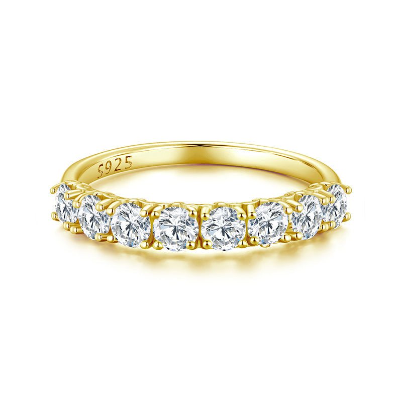 Half Eternity Pave Band