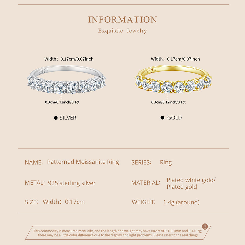 Half Eternity Pave Band