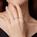 Half Eternity Pave Band