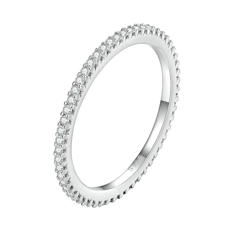 Dainty Pavé Stacking Band