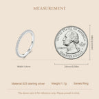 Dainty Pavé Stacking Band
