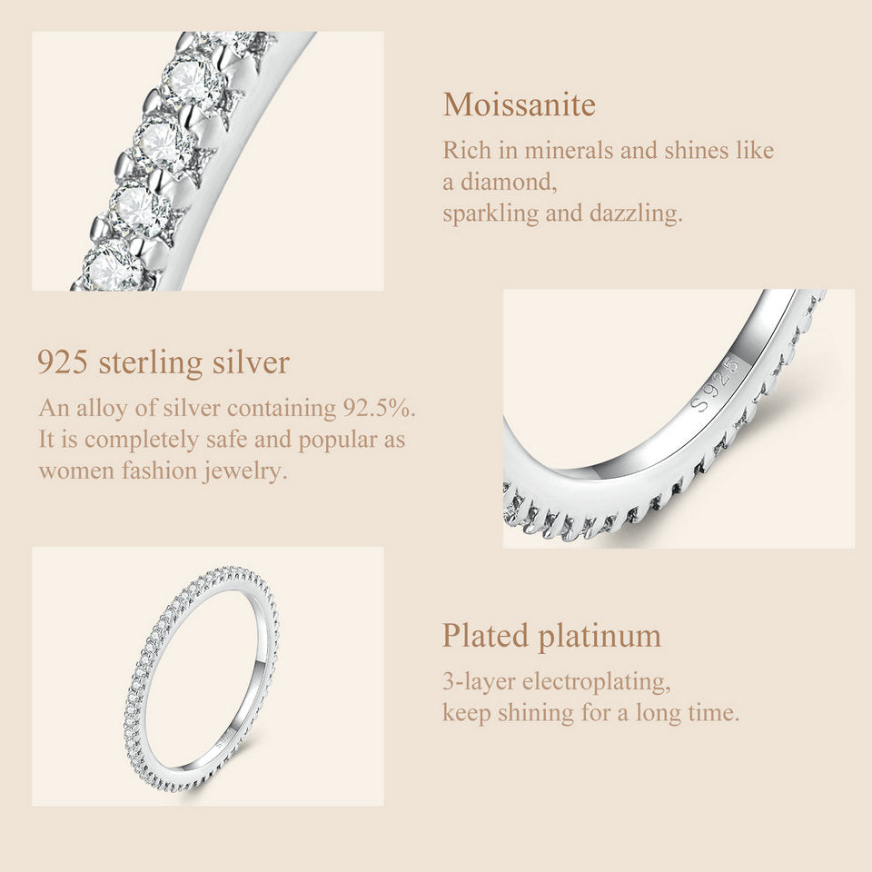 Dainty Pavé Stacking Band