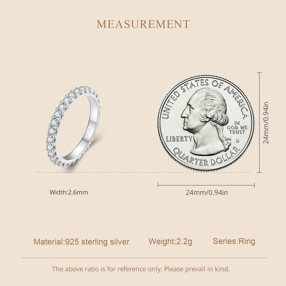 French Pavé Eternity Band