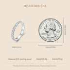 French Pavé Eternity Band