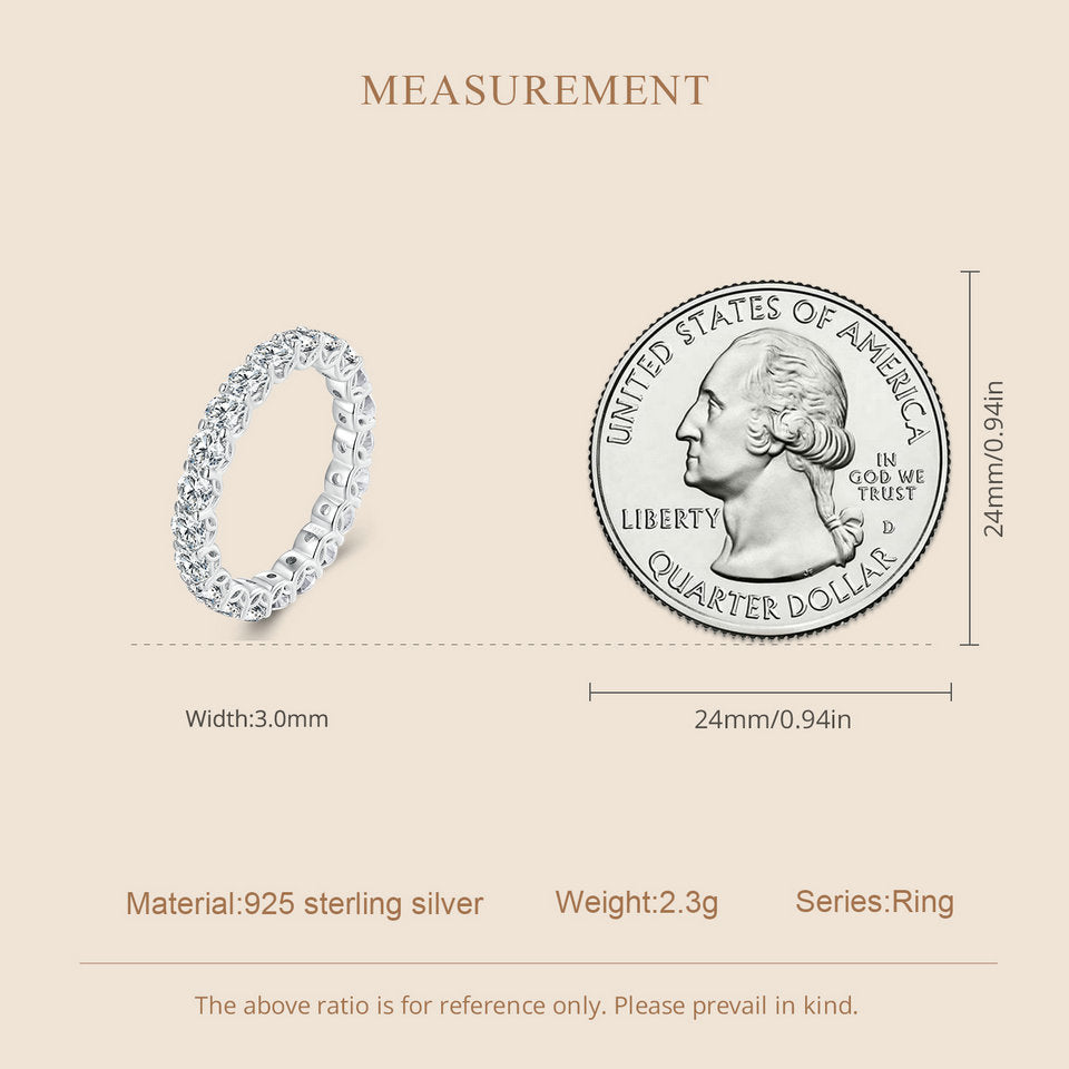 Shared-Prong Eternity Band