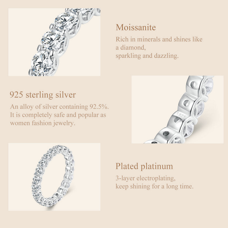 Shared-Prong Eternity Band