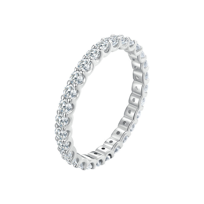 Full Eternity Moissanite Ring