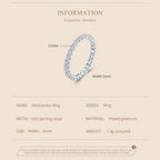 Full Eternity Moissanite Ring