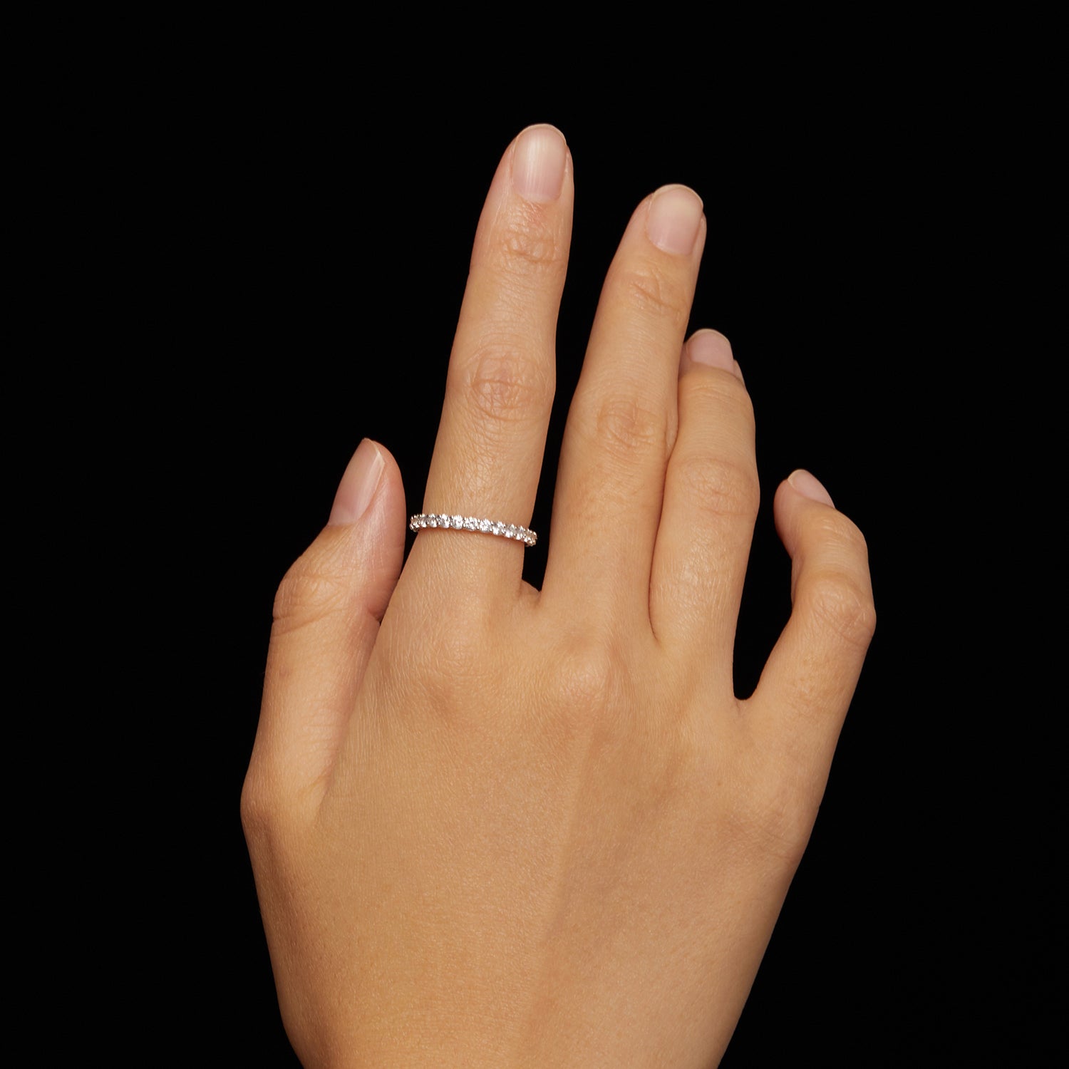Full Eternity Moissanite Ring