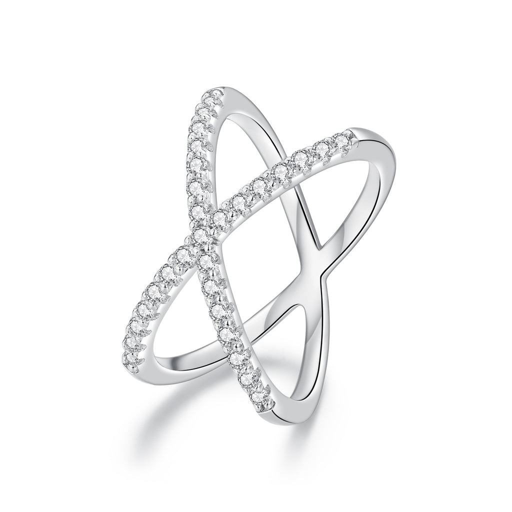 Criss-Cross Pavé Ring