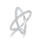 Criss-Cross Pavé Ring