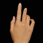 Criss-Cross Pavé Ring