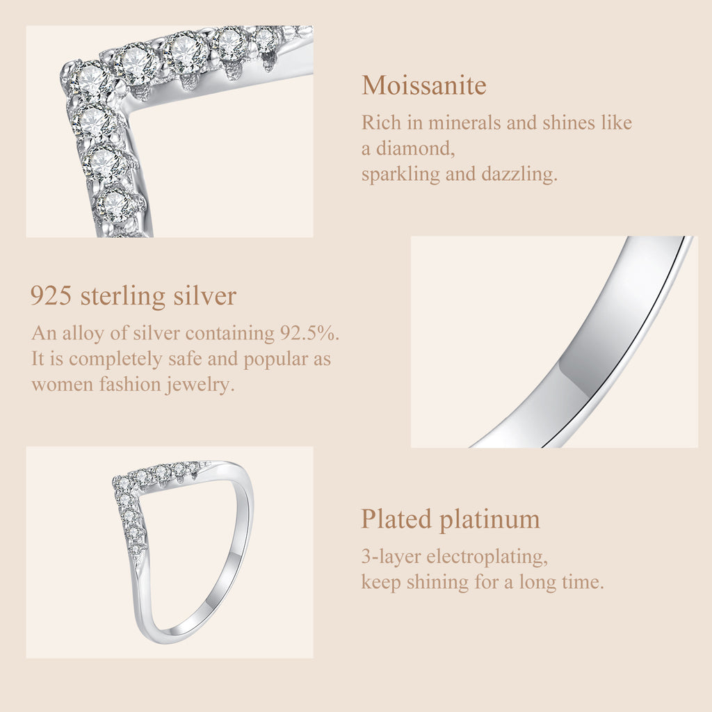 Chevron Pavé Band|BAMOER