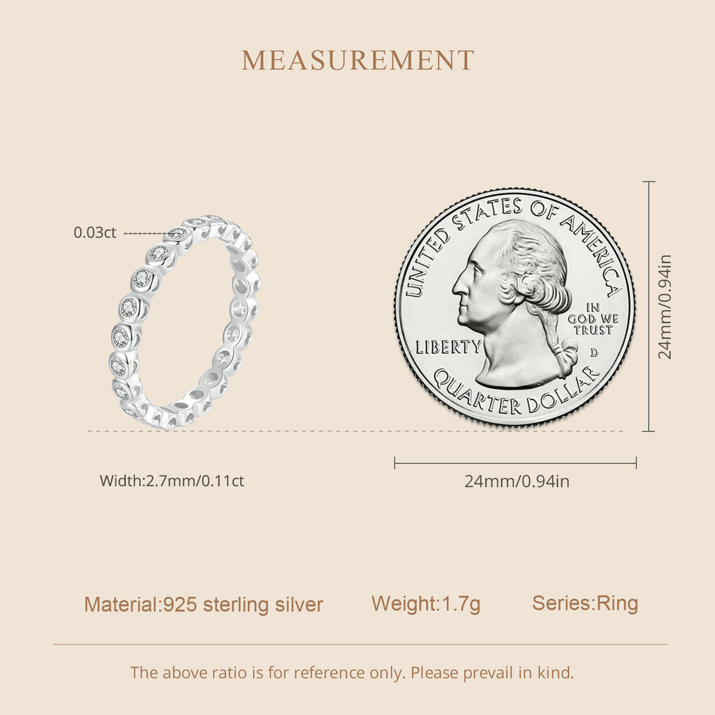 Bezel-Set Eternity Band