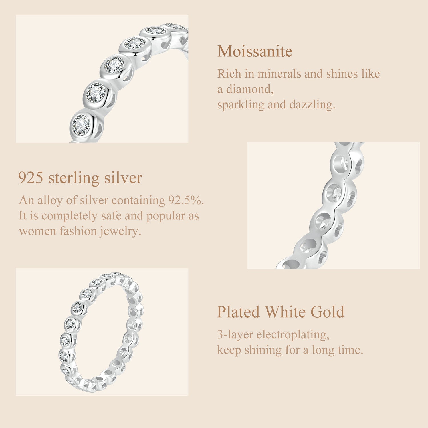 Bezel-Set Eternity Band