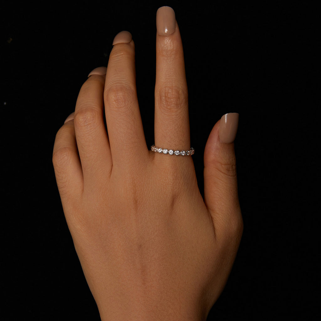 Bezel-Set Eternity Band