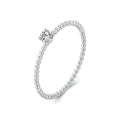 Dainty Beaded Promise Ring