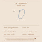 Dainty Beaded Promise Ring