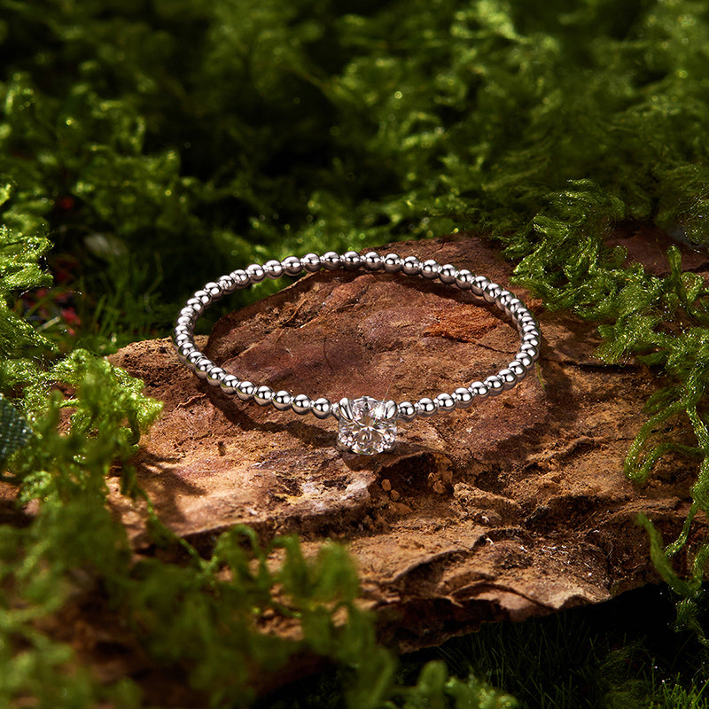 Dainty Beaded Promise Ring