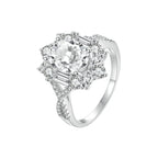 Vintage Mixed-Cut Halo Ring