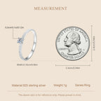 Frosted Solitaire Ring
