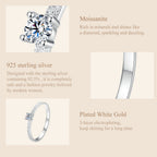 Frosted Solitaire Ring