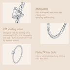 Heart Solitaire Twist Ring