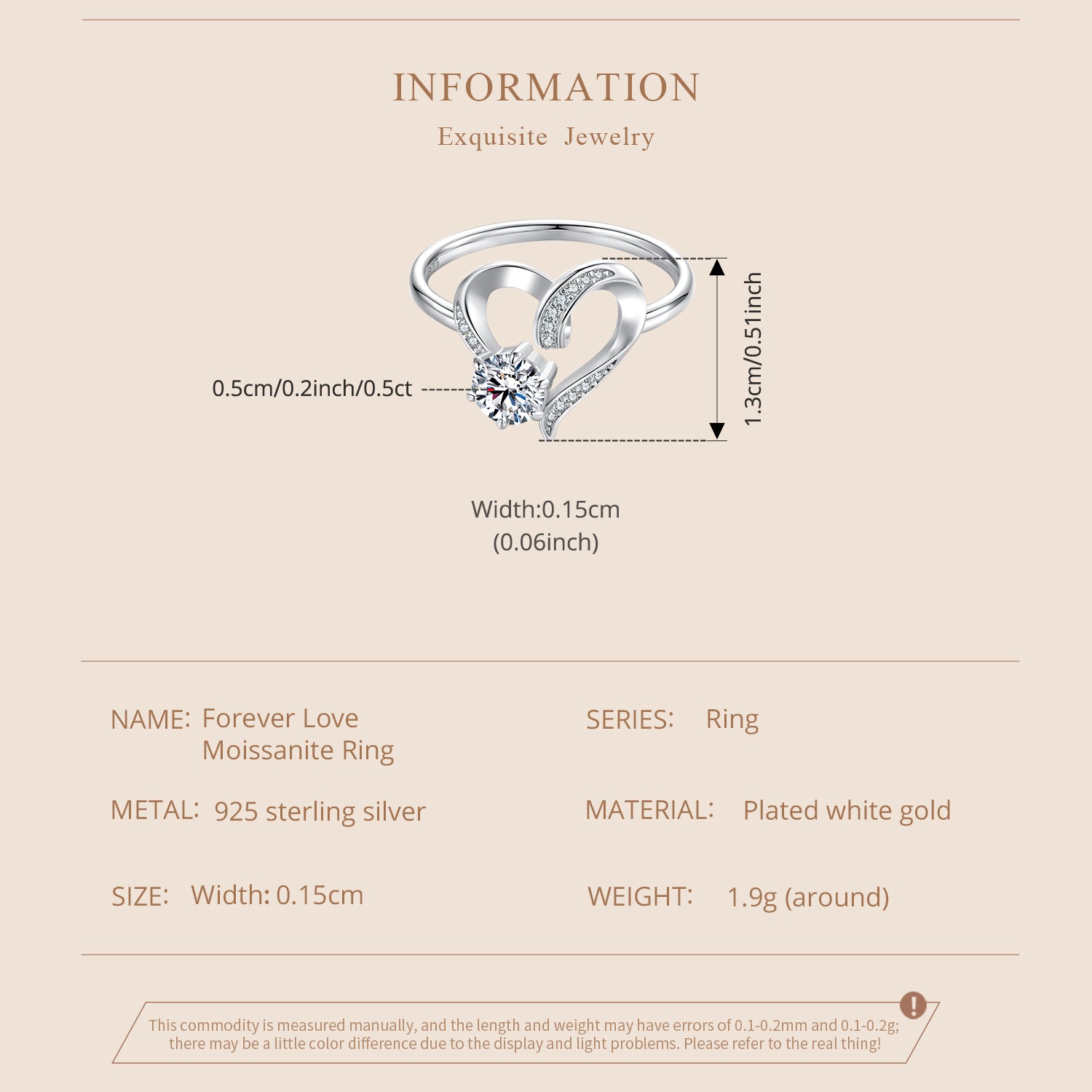Entwined Heart Promise Ring
