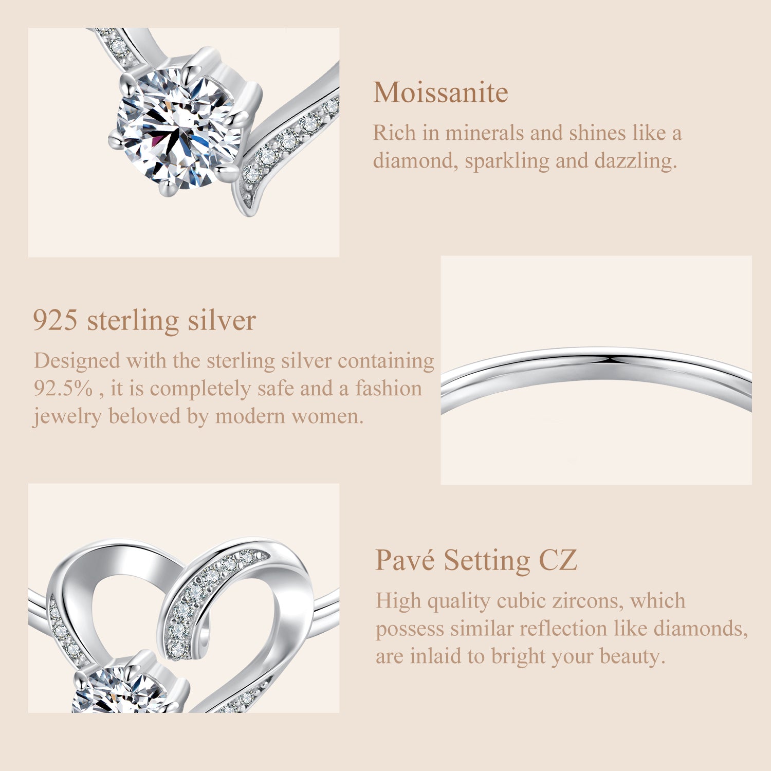 Entwined Heart Promise Ring