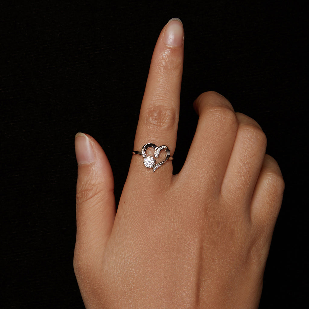 Entwined Heart Promise Ring