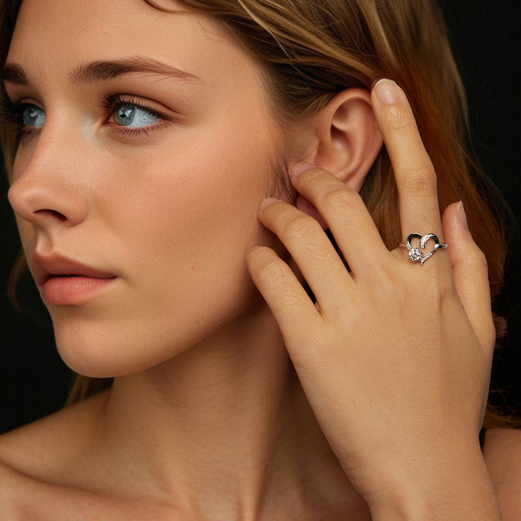 Entwined Heart Promise Ring