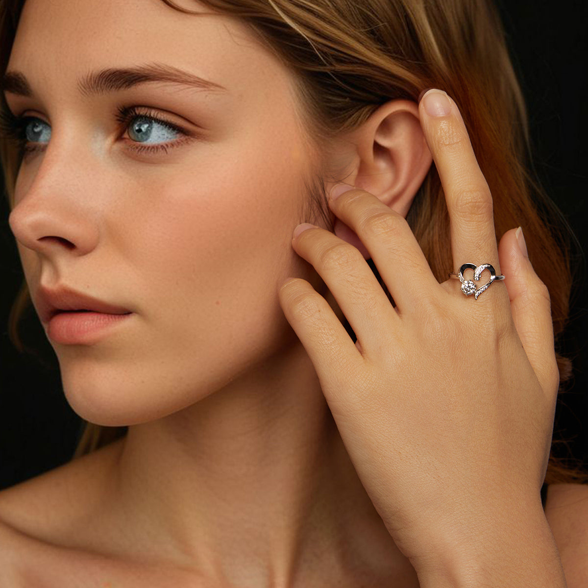 Entwined Heart Promise Ring