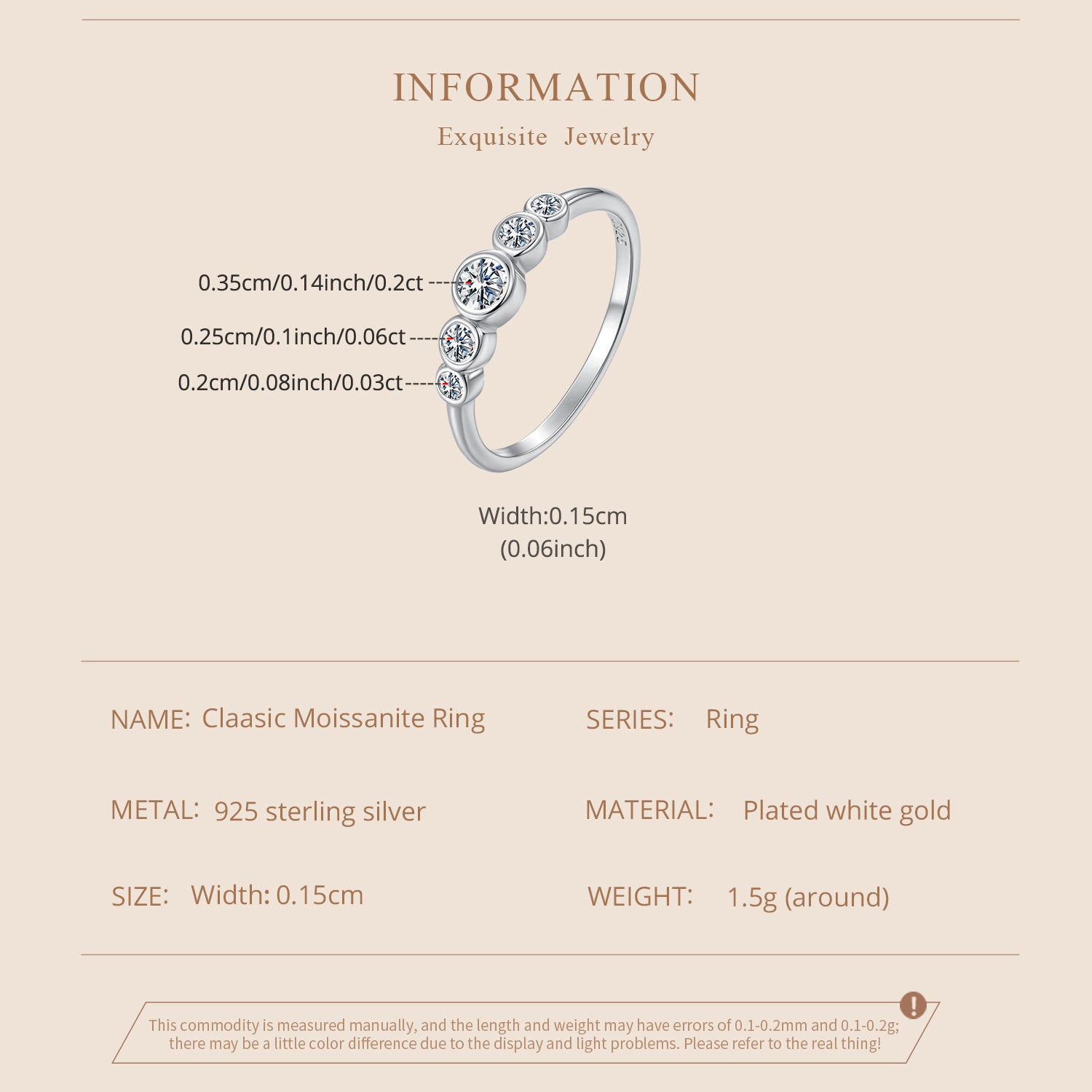 Bezel Graduated Stacking Band