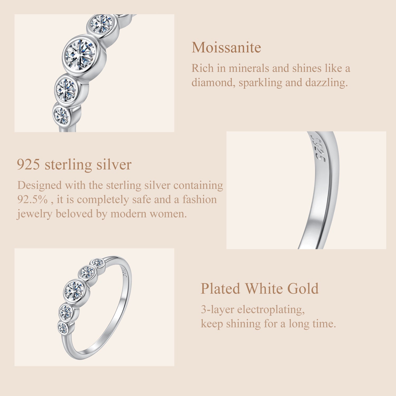 Bezel Graduated Stacking Band