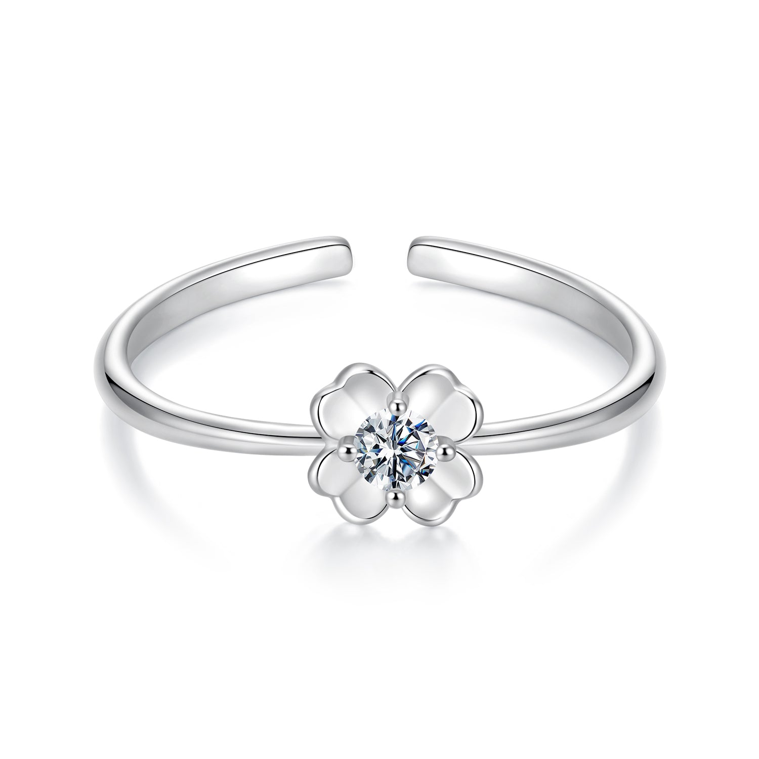 Matte Blossom Open Ring