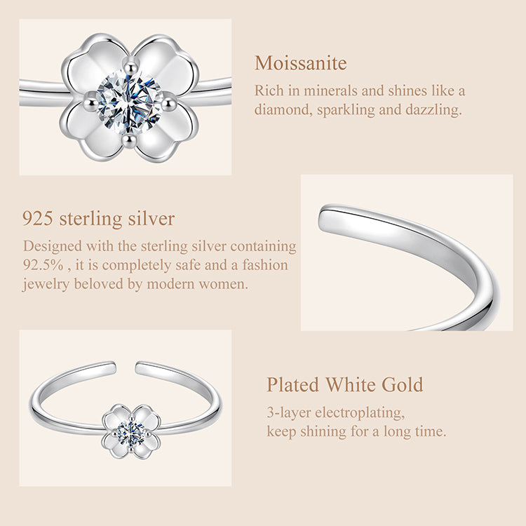 Matte Blossom Open Ring