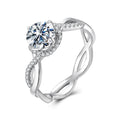 Twisted Vine Solitaire Ring