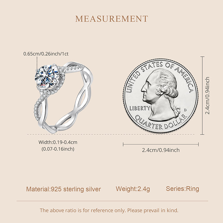 Twisted Vine Solitaire Ring