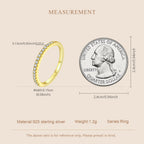 Dainty Pavé Band