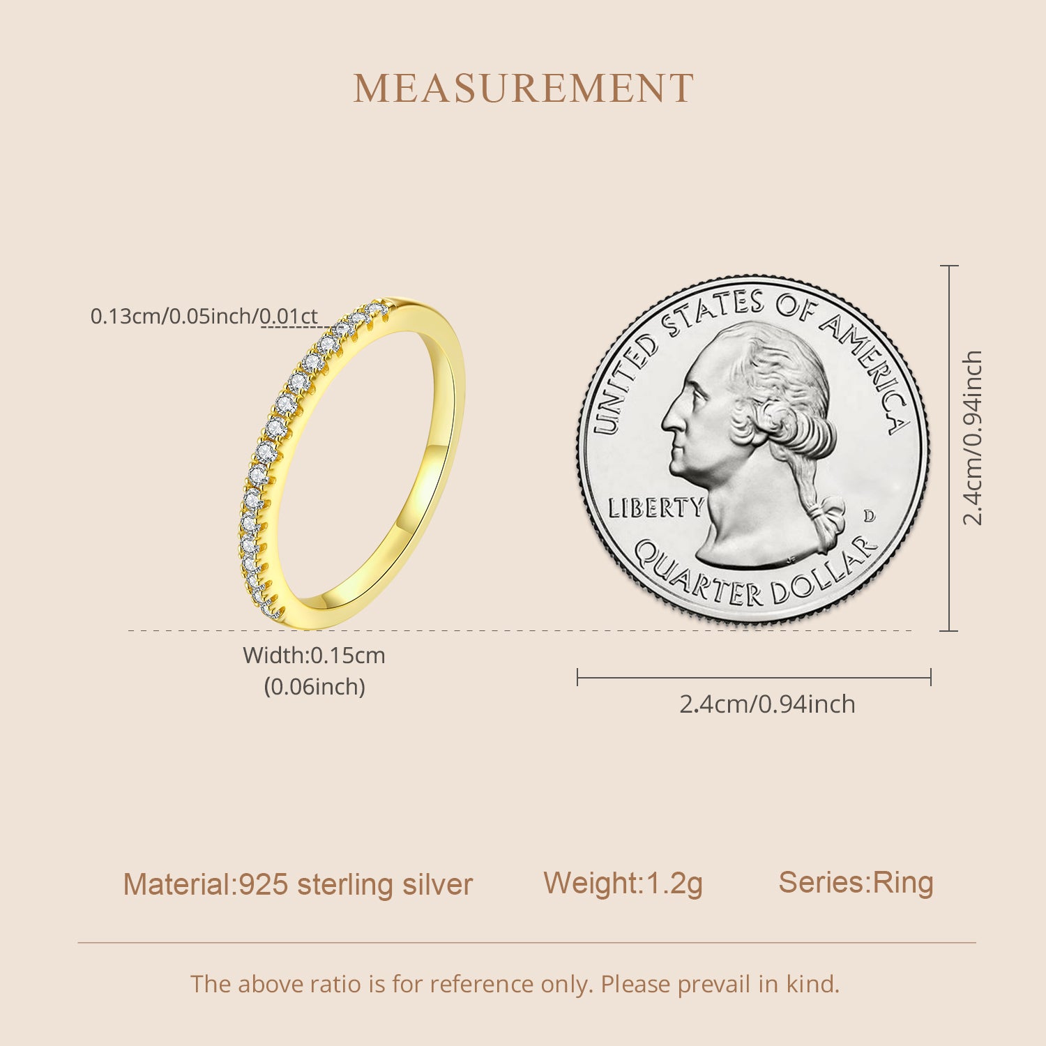 Dainty Pavé Band